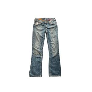 ✨ 𝐁𝐀𝐑𝐓𝐀𝐂𝐊 Bootcut Distressed Jeans – Size 27👖